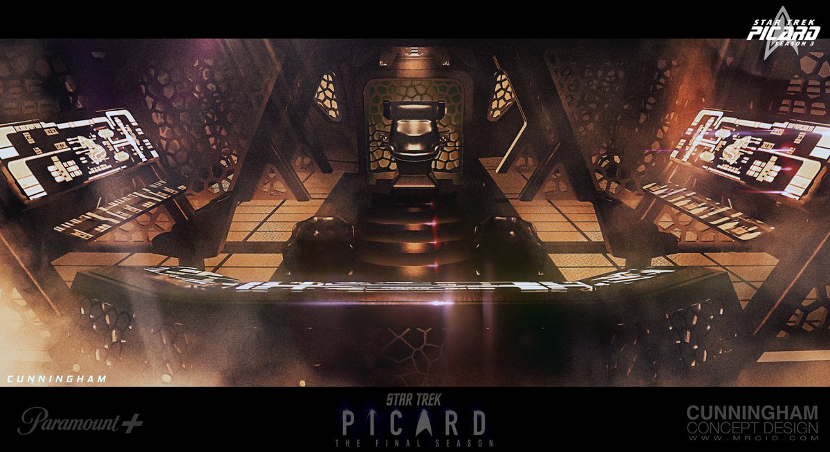 Star Trek Picard: Season 3 - The Shrike Bridge. 

Preorder the book here: lnkd.in/dZr9ZSqt Star Trek: Picard: The Art and Making of the Series #startrek #picard #conceptart #Shrike #StarTrekPicard #scifi