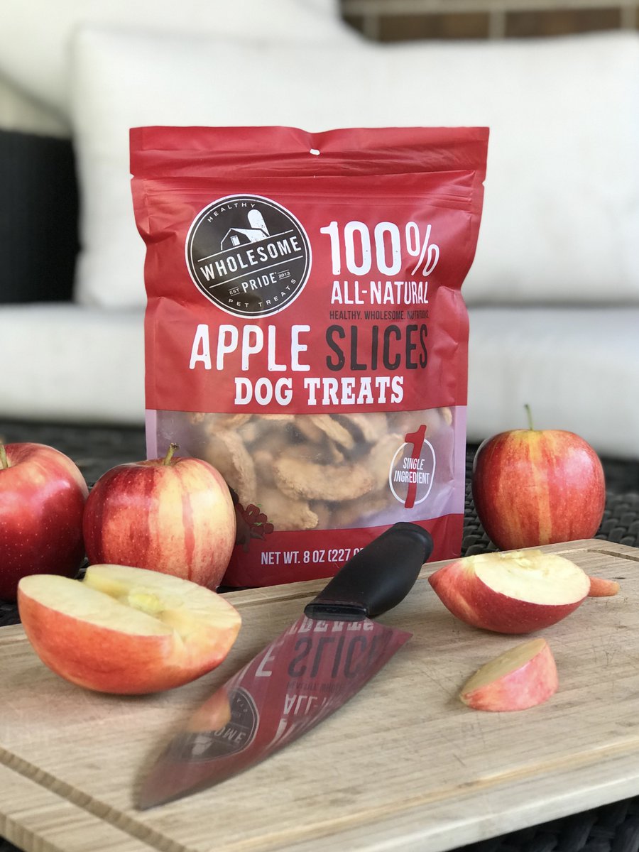 100% natural treats made simply with dehydrated apples 🍎 Get yours today:  linktr.ee/wholesompride 🔗

#WholesomePride #RaisetheWoof #DogsofTwitter