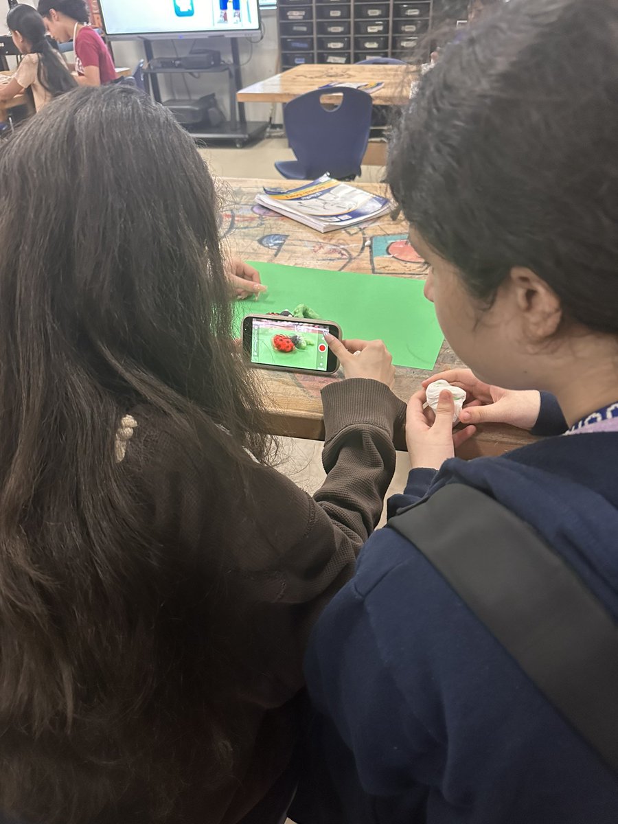 This week in Art class: 
We did stop motion animation! My students were looking forward to this lesson for weeks and they absolutely NAILED it!