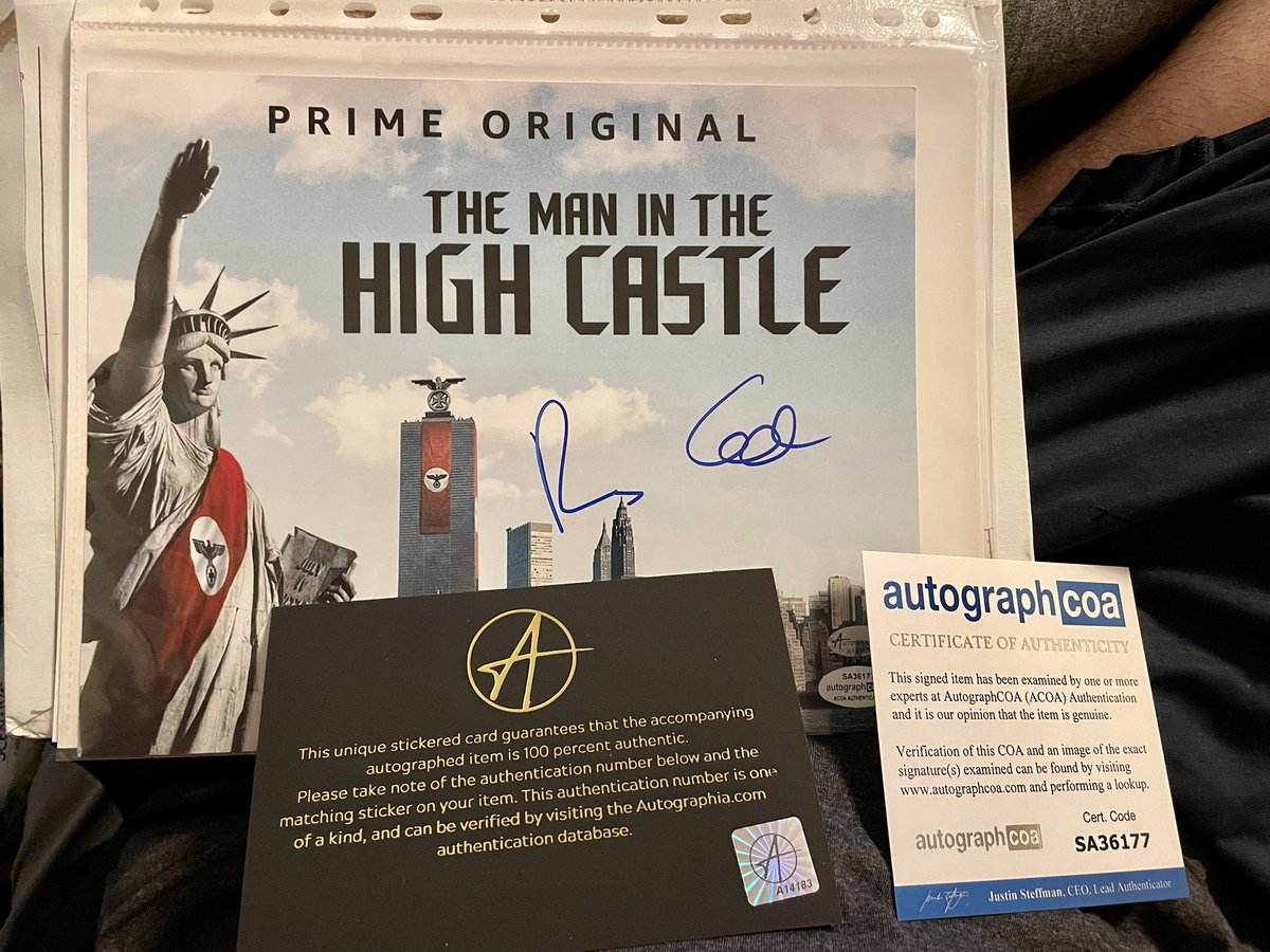 Worth the money to obtain this gem 💎 
@FredrikSewell autograph from #ManintheHighCastle