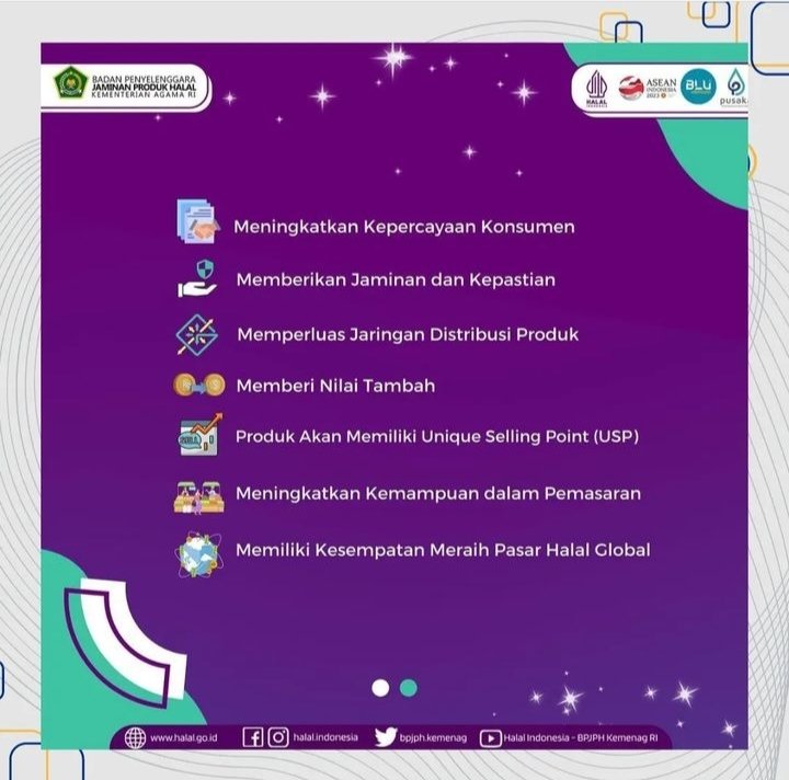 halalunair's tweet photo. 7 manfaat Sertifikat Halal bagi pelaku usaha mikro dan kecil https://t.co/2kSkgPzElP