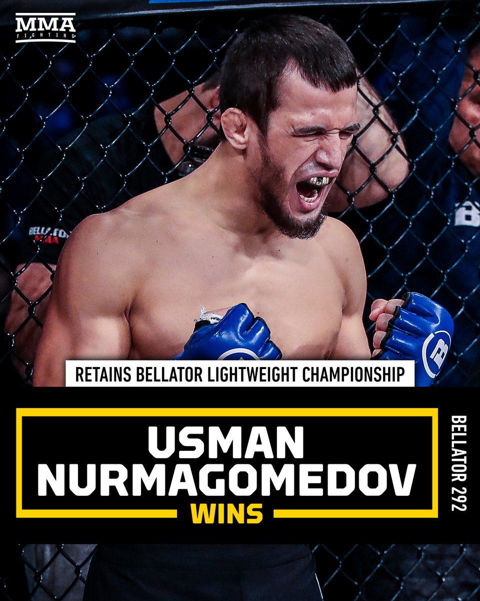 Usman Nurmagomedov finishes Benson Henderson in the first round 😱 #Bellator292
