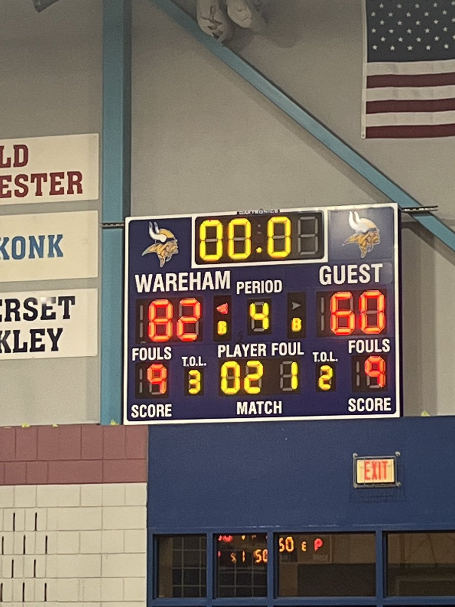 Thanks to the community of Wareham for coming out and supporting the boys , you created a heck of a home court advantage.  Proud of these boys , final four bound.  Jobs not done.