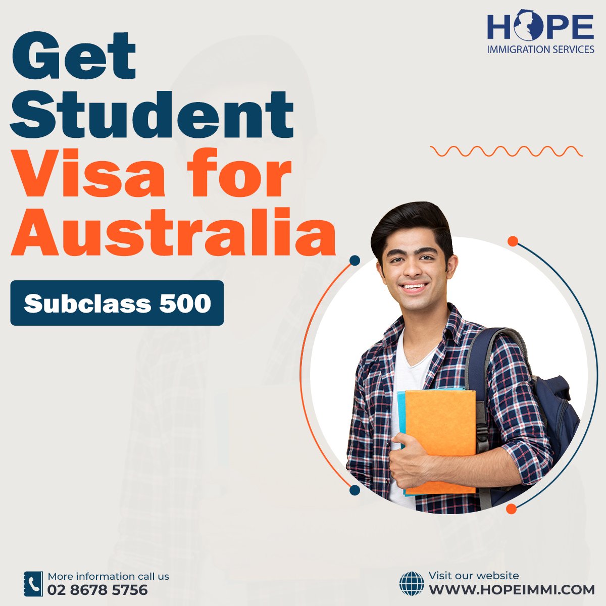 ImmigrationHope's tweet image. Applying for an Australian student visa is simple for students.
Take advantage of the opportunity to advance your education and accomplish your goals with a Subclass 500 Student Visa.
☎️  𝟬𝟮 𝟴𝟲𝟳𝟴 𝟱𝟳𝟱𝟲
hopeimmi.com
#subclass500