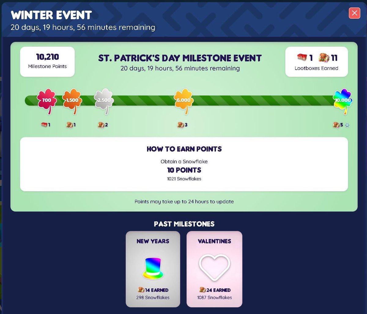 KooManderTV's tweet photo. Got another rewards! 🥳

10 days of St. Patrick's Day Milestone Event playing @crypto_unicorns 🦄

Happy Farming uWu fam! 🦄💜 https://t.co/vY1lMyGhVG