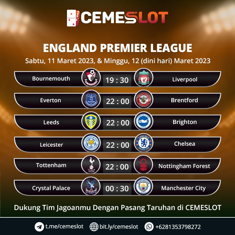 cemeslots's tweet photo. Saksikan Pertandingan BOLA ini &amp; jangan sampai lewatkan kesempatan ini dukung tim kesayanganmu
#cemeslot #bocoranslotgacor #Pajakslot #slotonline #slotterpercaya  #olympusgacor #slotolympus #lfl #medanhits #batamhits #bandunghits #jakartahits #surabayahits https://t.co/f2Puwq5YQh