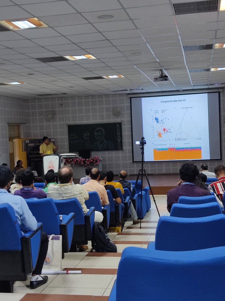Navneet_iitk's tweet photo. 2nd day of #ADNAT2023 is going on with same enthusiasm and energy amazing talk presented by Dr. Niraj Rai on Recostructing the peopling of old-world South Asia: from modern to ancient genome.
@gyanc7 #ADNAT #ADNAT2023 https://t.co/CpmrS76DHC