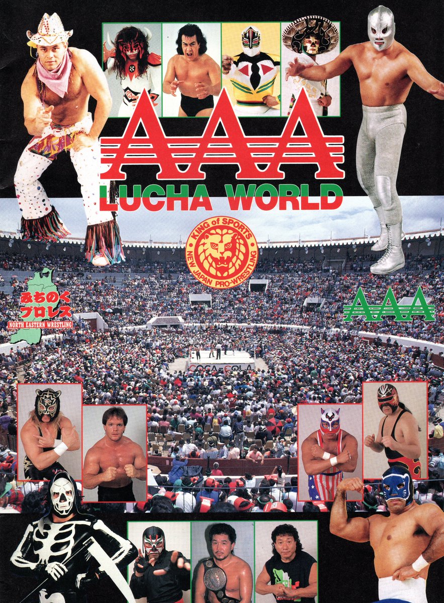 Roy Lucier (@roylucier) on Twitter photo Still pushing through magazines and programs (it's seriously never ending), and here's a beautiful one, the program from the <a href="/luchalibreaaa/">Lucha Libre AAA Worldwide</a> tour in 1994 of Japan, with the help of New Japan, called "Lucha World", with <a href="/Konnan5150/">Konnan</a> <a href="/PsicosisOficial/">PSYCHOSIS OG</a> <a href="/laparktapia/">adolfo tapia ibarra</a> and many others Still pushing through magazines and programs (it's seriously never ending), and here's a beautiful one, the program from the <a href="/luchalibreaaa/">Lucha Libre AAA Worldwide</a> tour in 1994 of Japan, with the help of New Japan, called "Lucha World", with <a href="/Konnan5150/">Konnan</a> <a href="/PsicosisOficial/">PSYCHOSIS OG</a> <a href="/laparktapia/">adolfo tapia ibarra</a> and many others