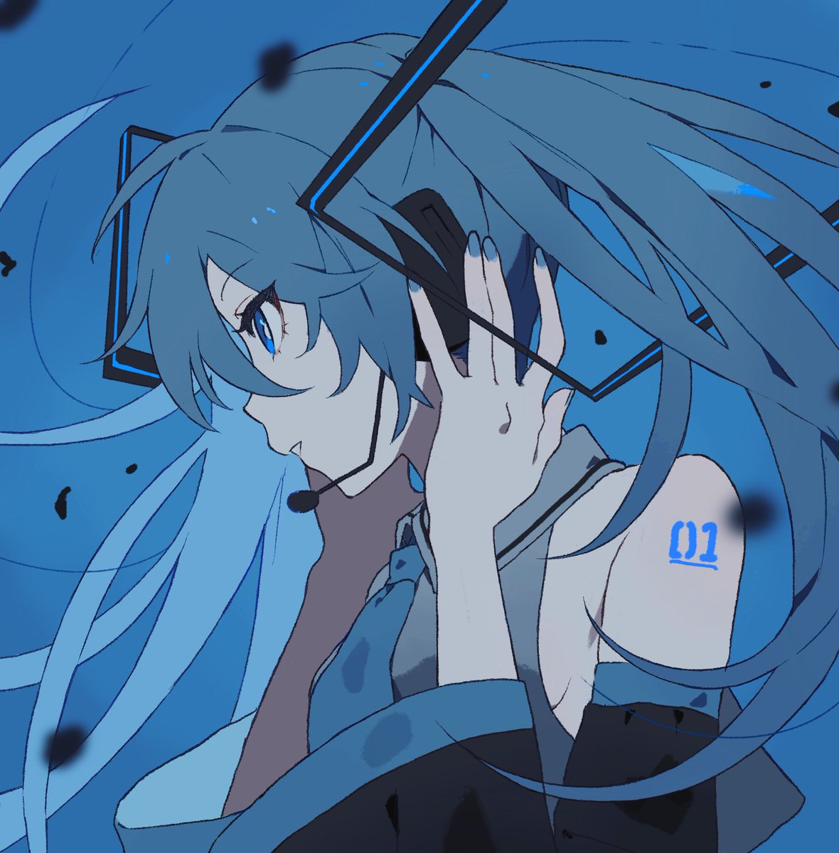 初音ミク 「ミクの日遅刻 」|代のイラスト