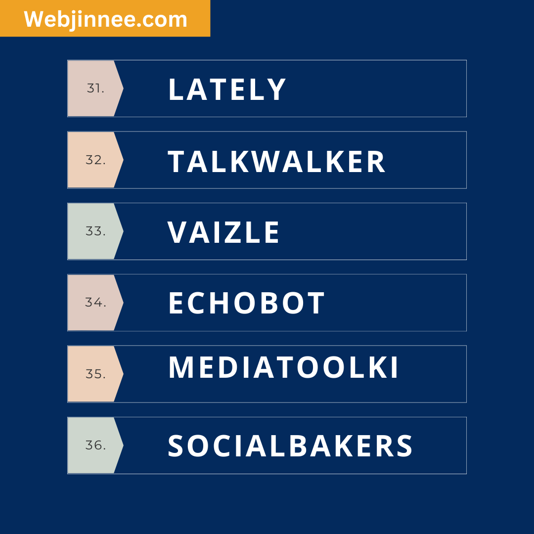 webjinnee's tweet image. 42 Best Social Media Management AI Tools

These Social Media Tools Help you to Automate your post. This AI suggests the best time to post and provide real-time analytics.

webjinnee.com/social-media-m…

#socialmedia #socialmediamanagement #socialmediamanagementtools #socialmediaAItool