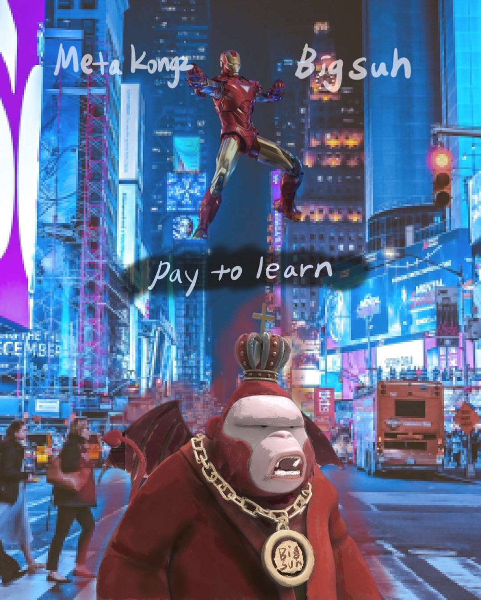 BIGSUH_ETH's tweet image. 메타콩즈 #3013

호프눙 작가(@ComfortWarm )님께서

멋지게 그려 주셨습니다. 

"뉴요크 가서 NYC 한잔 하고 올게요!"

#metakongz #paytolearn