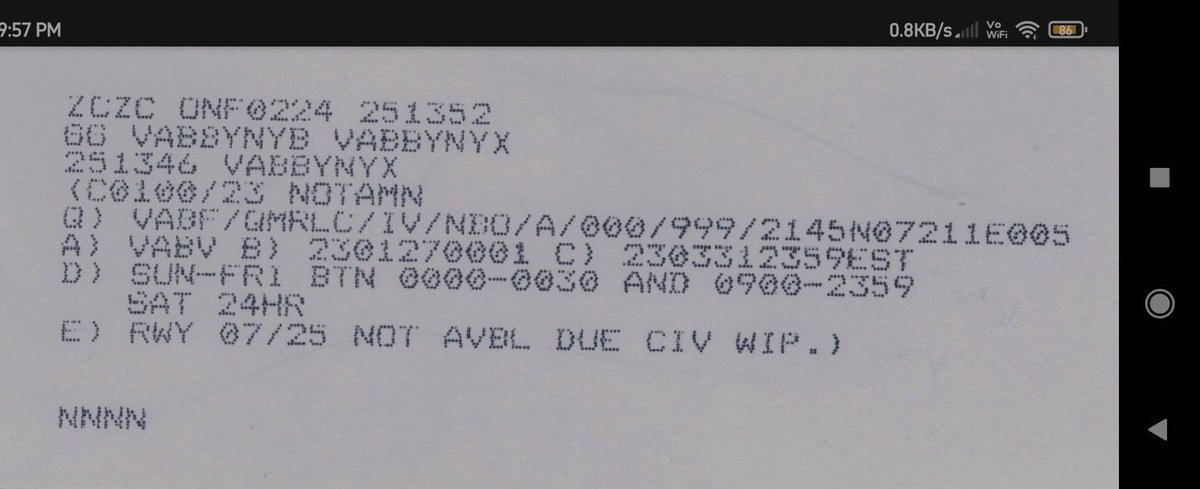 aaibvnairport's tweet photo. **Important Notice**
#Runway re-carpeting work at #Bhavnagar Airport. #Runway is remain closed as per below timing :
Sun to Fri: 0001 to 0600 IST & 1430 to 2359 IST
Sat: 24 Hrs
All concerned may kindly take note of above closure & plan accordingly.
#RunwayClosure https://t.co/rScg3g7Zzx