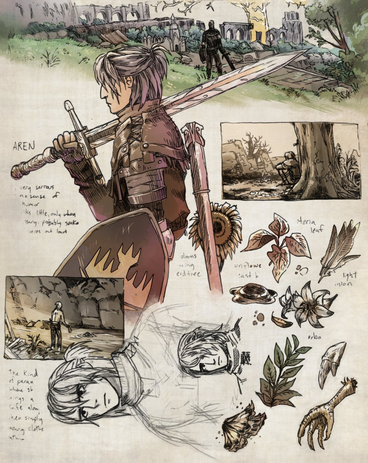 indui on Twitter "Elden Ring sketchbook pages https//t.co/NFyw6QUDcu