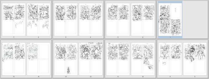 あばたー☆とらんす!13話のネーム、
やっと終わった…かもしれない(ヽ'ω`)
もう少し先まで描きたかったけど、
現時点で31ページなので過去編終了の所で一旦区切り。
こっから作画だけど、間に合うかかなり厳しい気が…
が、頑張ります…!(;'∀`) 