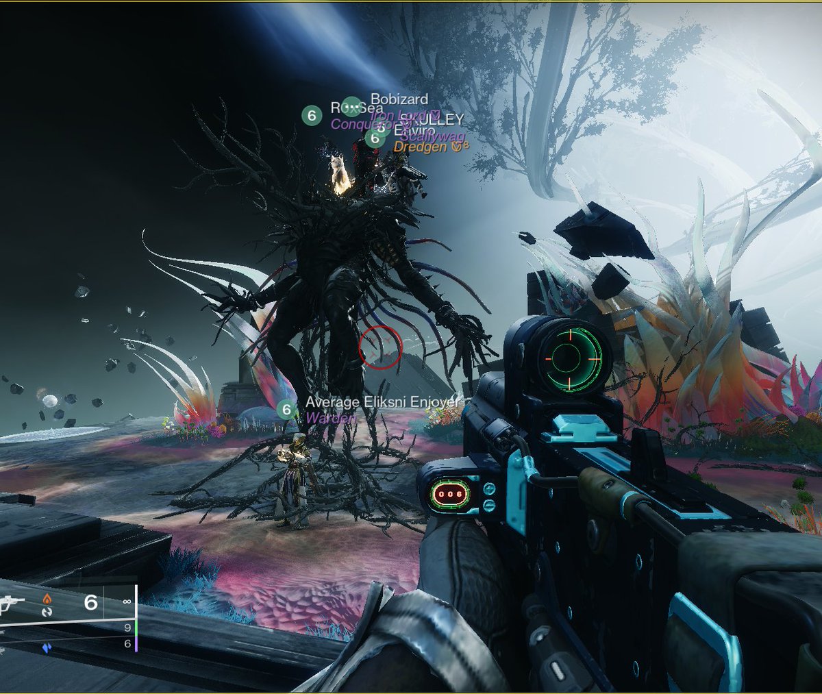 Snaux12's tweet image. My first contest mode ever is complete, and with that Nezarec is cooked. @Bobizard13 @Enviro_Jo @R0xSea @SKULLD00M @ItsJustJz #Destiny2Lightfall #RootofNightmares