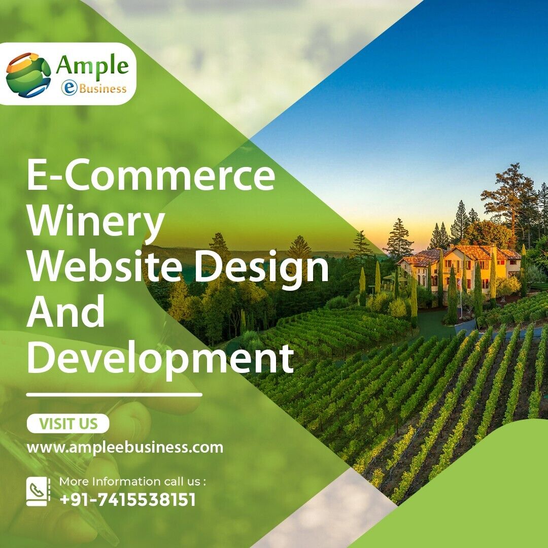ampleebusiness's tweet photo. Attention wineries! Are you looking to sell your products online? Our team specializes in eCommerce website design and development for wineries.  Contact us today to learn more: https://t.co/GKfX3jT40u

#eCommerceWebDesign #WineryWebsite #OnlineStore #WineryMarketing #WebDesign https://t.co/wK8iyfh1BX