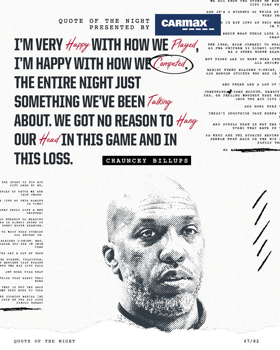 Portland Trail Blazers on Twitter "quote of the night 💭 by CarMax https//t.co/pezhMz6JCk