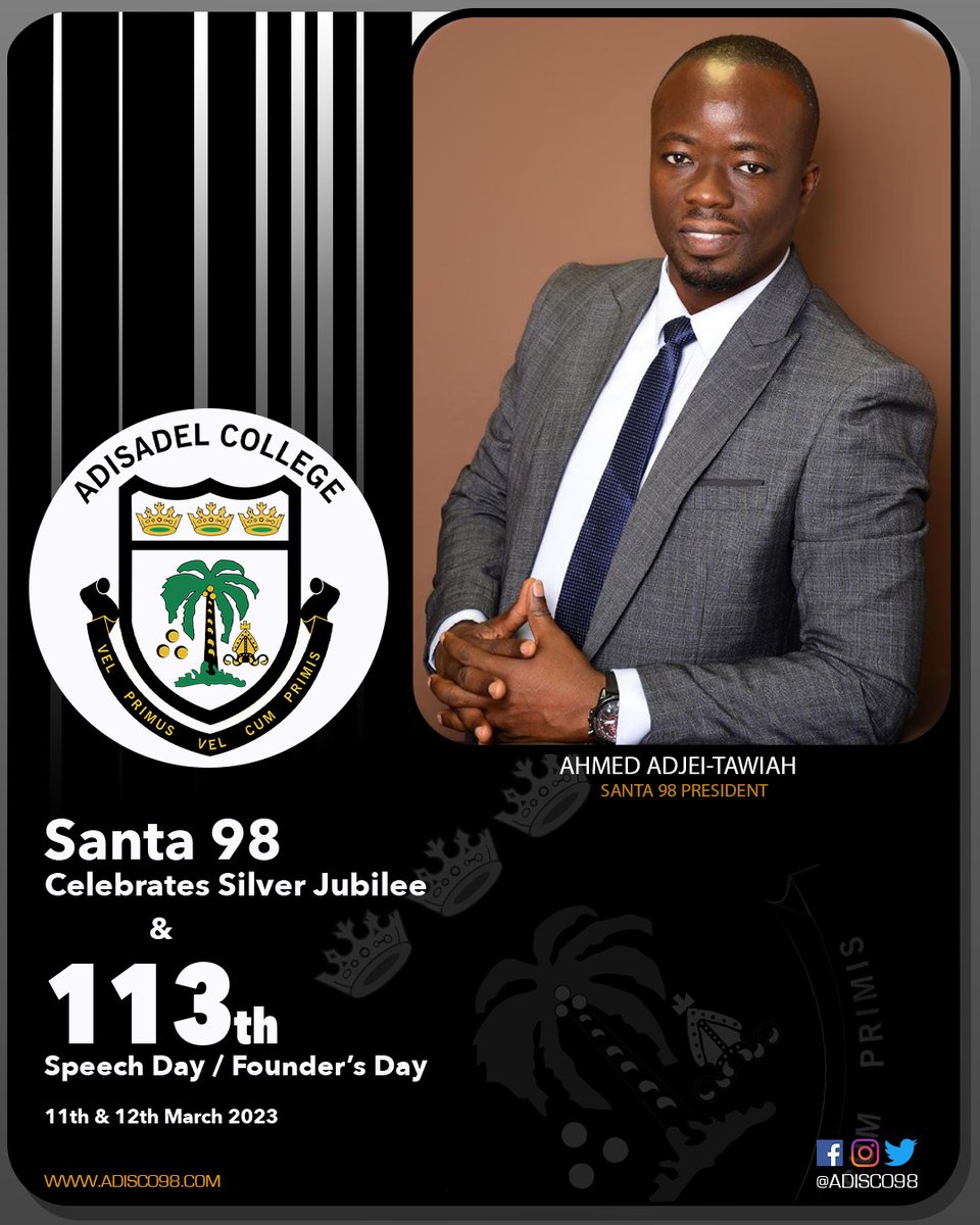 Adisco1998's tweet photo. President is Santa 98
#AdiscoSpeechday2023
#Santa98
#AdisadelCollege https://t.co/uolrCeJakJ