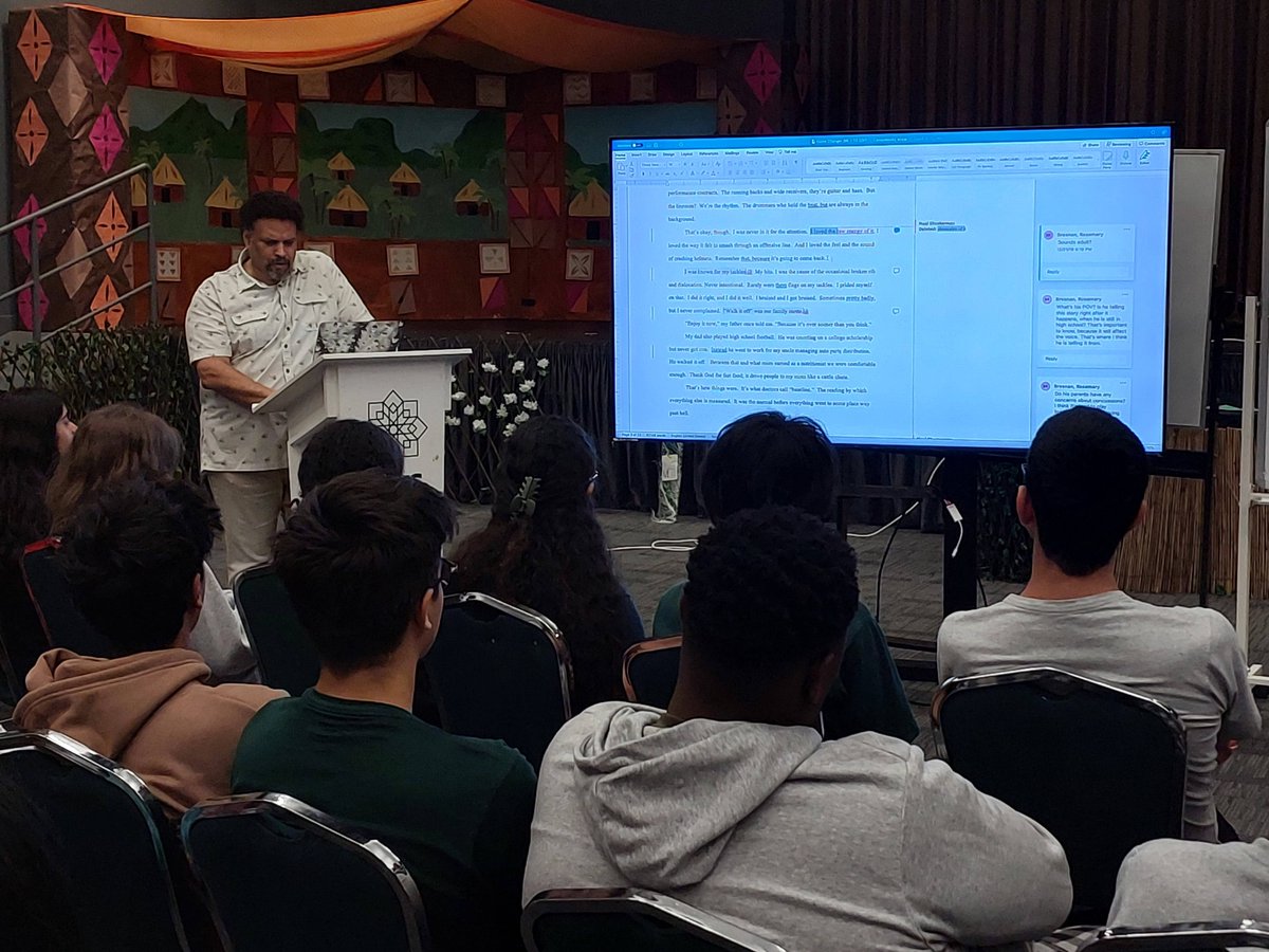 What an exciting week <a href="/acsabudhabi/">ACS Abu Dhabi</a>  with author 
<a href="/NealShusterman/">NealShusterman</a>! We learned SO much about his process for developing different elements of a story and parts of the editing/revision process. So much to soak up.
