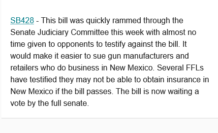savedgirl316's tweet photo. #nmleg
#SB428
Tell the Senate to vote NO on SB428 (Firearms In Unfair Practices Act)!
https://t.co/rIakiTZSOv https://t.co/PGAfTSruGO