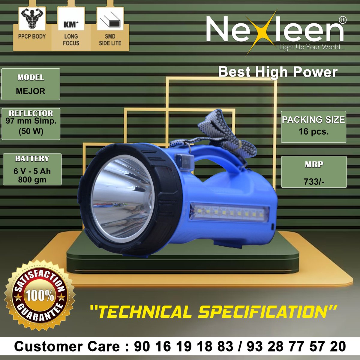 NexleenL's tweet photo. Light up your journey with Nexleen Light
Contact us Today : 90 16 19 18 83/ 93 28 77 57

#nexleen #nexleenlight #torches #torchlight #mejor #mejortorch #hundredpercent #Guaranteed #MadeInIndia #electronics #bajaj #usha #SyskaLED #Eveready #gondal #Gujarat https://t.co/URvdOVSZzk