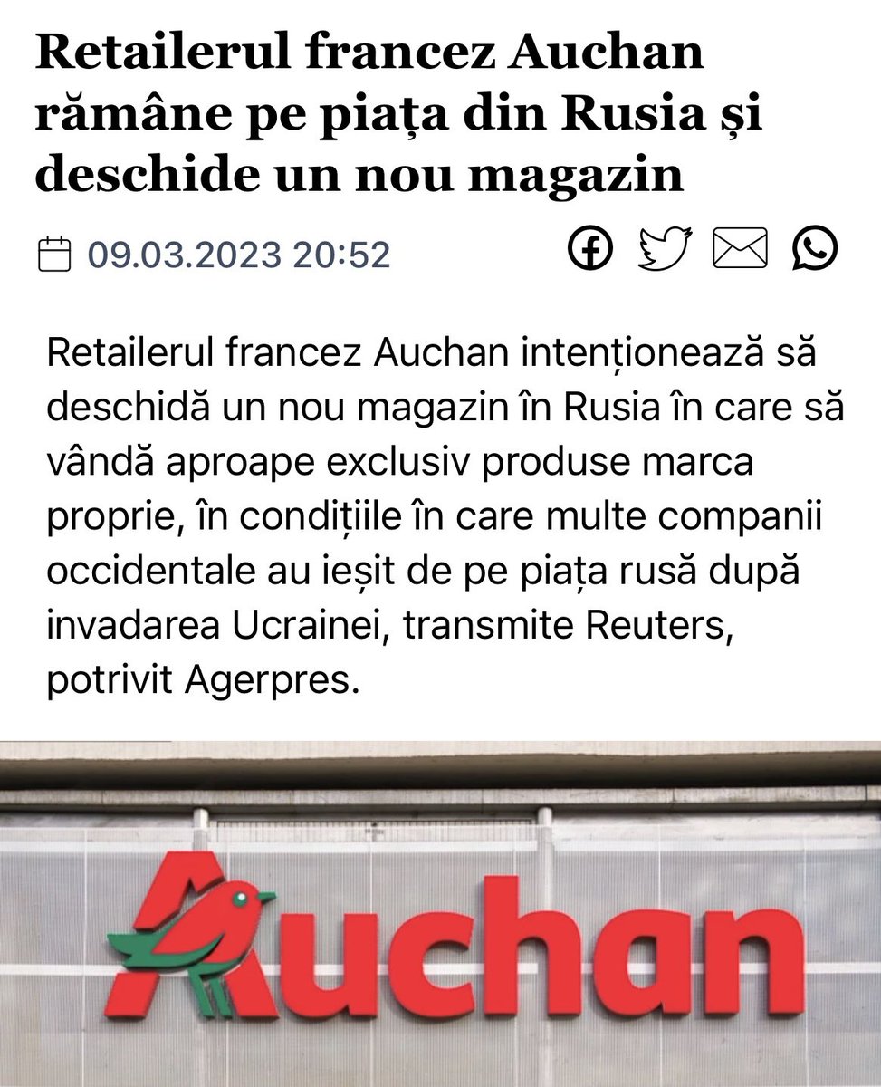 Ade_linPetrisor's tweet photo. De asta mă enervează @AuchanRomania, nu pentru că bagă case “self”. Ăsta e un motiv bun să-l boicoteze oamenii! https://t.co/nLvIkDwfCN