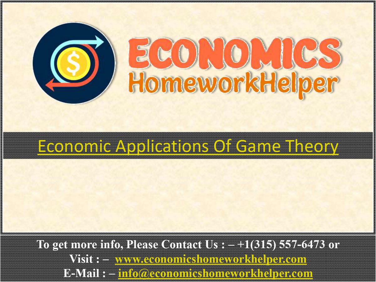 EconomicsHomew2's tweet image. Game Theory Homework Help
Get World-Class Game Theory Homework Help from Our Experts at bit.ly/3YBexn3. Just give us a shout-out at +1(315)557-6473 or mail us at info@economicshomeworkhelper.com.
#economicshomeworkhelp #gametheoryhomeworkhelp #education #academicwriting