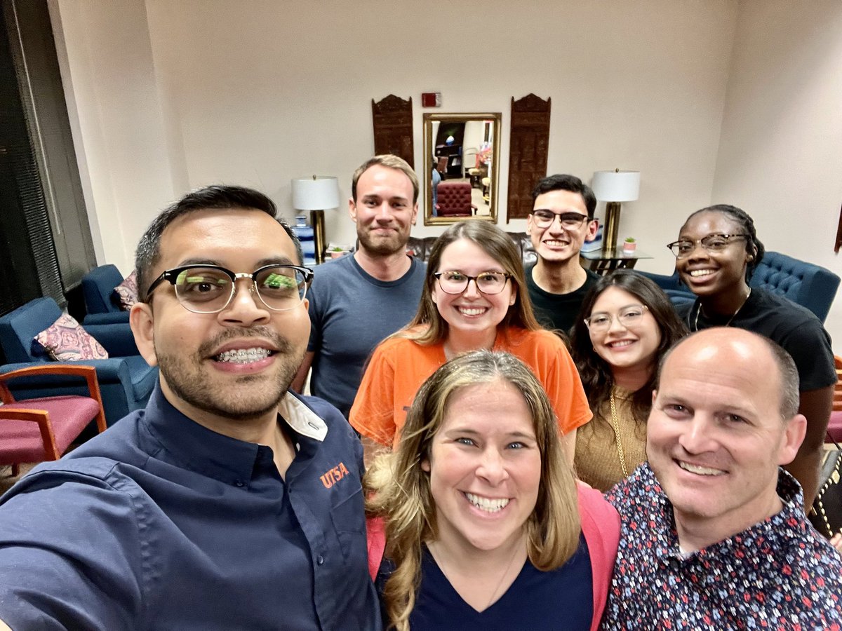 Closed out a busy work week doing what I love as a faculty member @UTSA @UTSACOEHD spending time with students. Our @ChiSigmaIota chapter @UTSACounsDept, #SigmaAlphaChi, hosted a social/games night to kick off #springbreak2023 #fridayfun #selfcare #facultylife #grateful #utsa