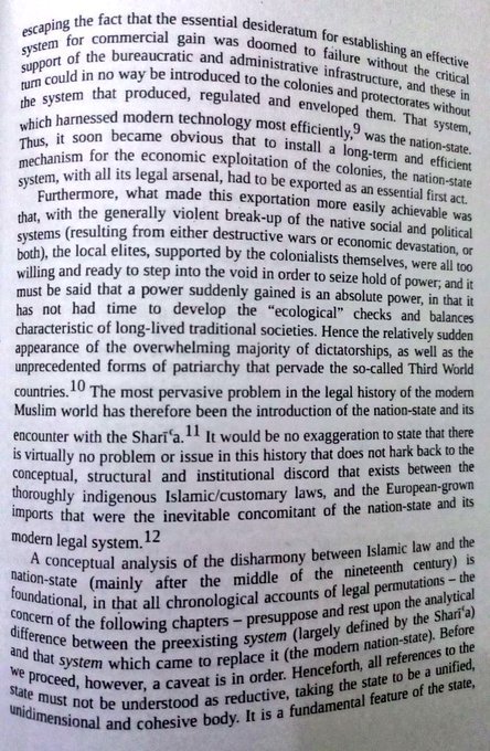 _shershahhkhan_'s tweet photo. Islam &amp; Nation-State: 🧵
The coercive imposition of nation-state with its administration, laws, and bureaucracy was part of the project of colonialism to maintain the systematic exploitation of the colonies.
This is the reason nation-state is a mess in the Muslim world.
1/ https://t.co/o9YYDgWvrI