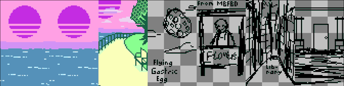 LeniconDev's tweet photo. @VNDevtalk A shit ton of tech stuff done this week, like a lot. I barely did any art and I'm still at the first part of the game. I have these concept arts for date spots though! https://t.co/wkz87VW6VQ