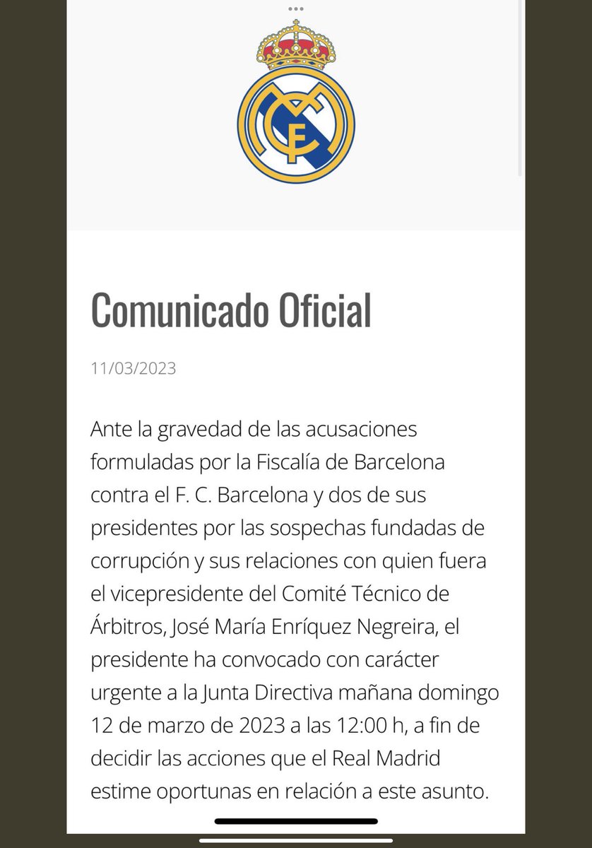 lamacope's tweet photo. !!!! Aleluya!!!!
Por fin el Madrid habla….ahora ya si que hay casó Barçagate https://t.co/FfgNvRvb3v