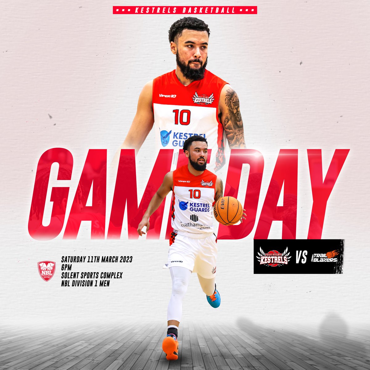 Game Day

Kestrels welcome Derby Trailblazers to the south coast in the final home game of the regular season.

#KestrelsFamily #GameDay