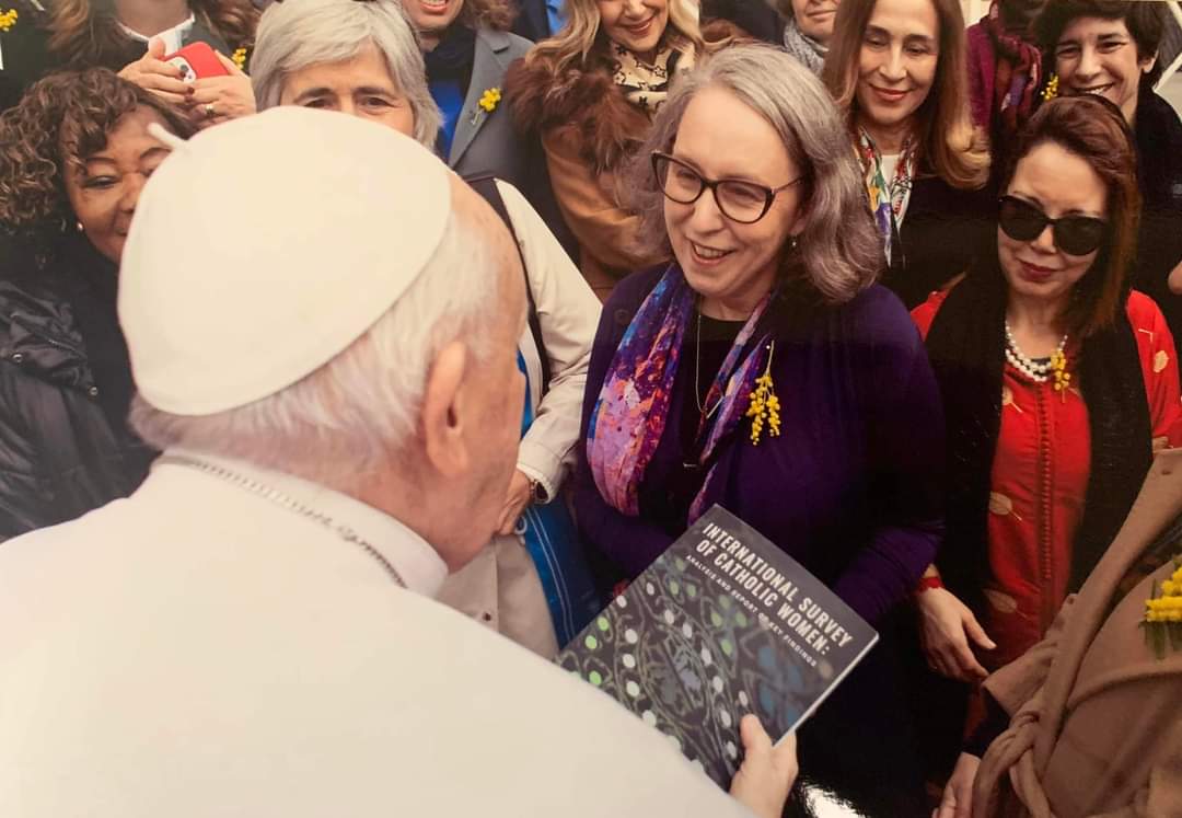 Tracy McEwan presenting our report Pope Francis. 😀