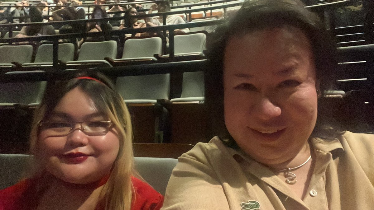 Theater date with unica ija after a week’s work.
