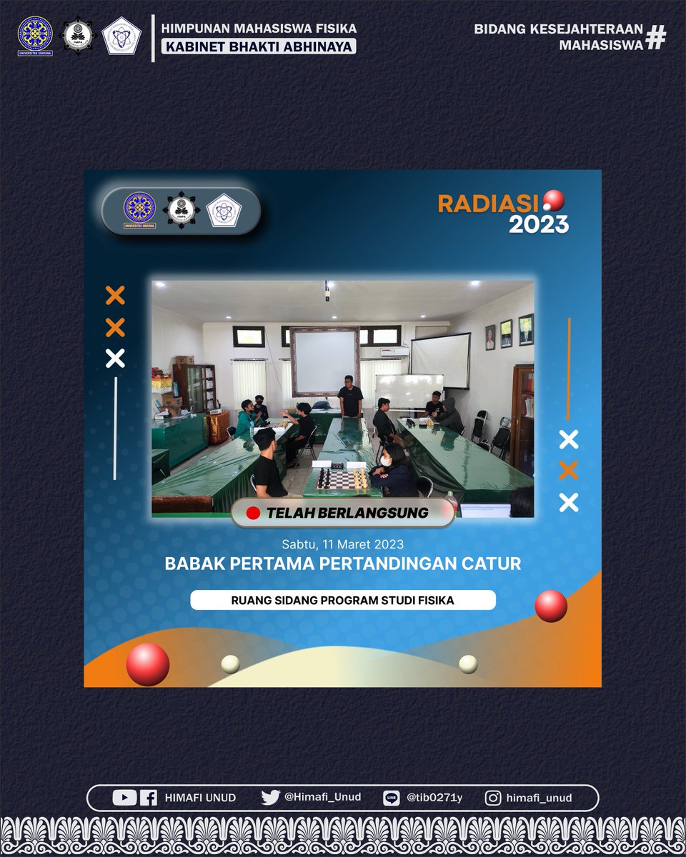 HIMAFI_UNUD's tweet photo. perwakilan yang belum berhasil tidak perlu berkecil hati dan tetap semangat

Selalu support team kebanggaan kalian ya supaya semangat dalam mengikuti pertandingan dan menjadi juara dalam acara RADIASI 2023

Contact Person :
📞 Rani WA +62895800113158/ LINE ranidiannn https://t.co/gSxt4fw2vN