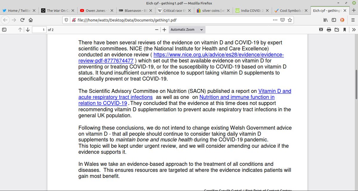 skintnick's tweet image. Not just Hancock eh @vaughangething? 
(when is NICE not so nice? When it's peddling BigPharma disinformation or denying #3tablets to pneumonia patients via NG163 etc.)