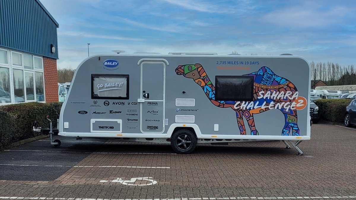 BaileyofBristol's tweet photo. What do you think of our #SaharaChallenge graphics? 🎨 

Before starting the trip, we wanted to say a huge thank you to all partners sponsoring our adventure with various bits of kit and accessories! 👉 https://t.co/IPmQyHUpnl 

#GoBailey #TheNationsFavourite #BaileyPhoenix https://t.co/NDEHWPltW8