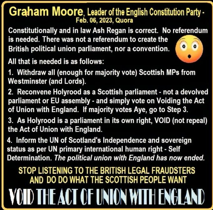 #SNPLeadershipElection 
Which one of the candidates will implement THIS strategy to #VoidTheUnion & get #ScottishIndependence? They have my vote of they do. 
@AshReganSNP 
@HumzaYousaf 
@_KateForbes 

#DisolveTheUnion or void whatever works!

Thanks to @markebusby & @grahamHmoore
