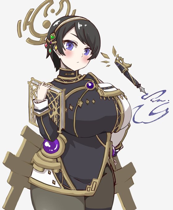 オリキャラデザインラフ
秘書天使 