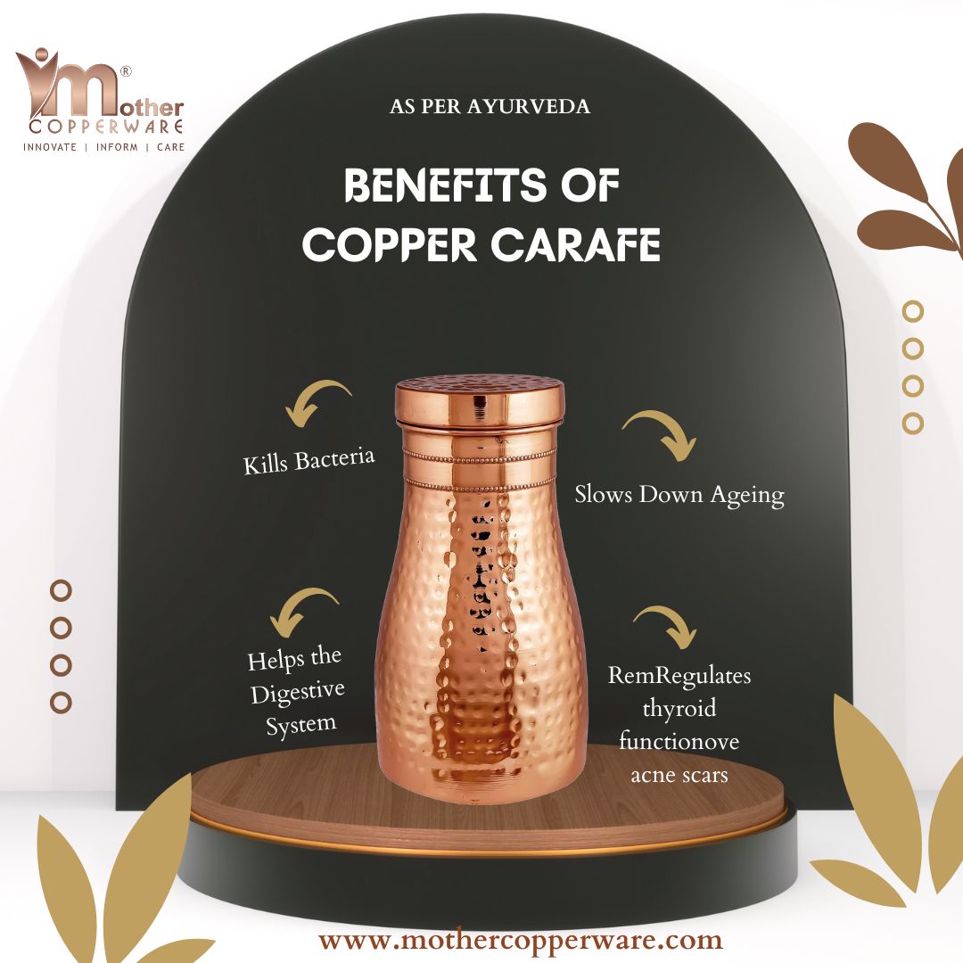 Did you Know ? 
Benefits of Copper Carafe and Bed side bottle 

#benefits #copperwater #copperbottle #reuse 
#killsbateria  #virus #Saveplanet #copperlife