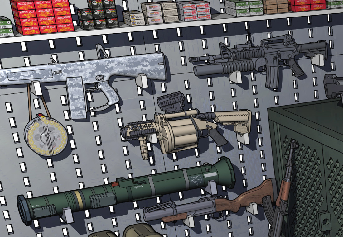 weapon gun machine gun rifle no humans assault rifle military  illustration images