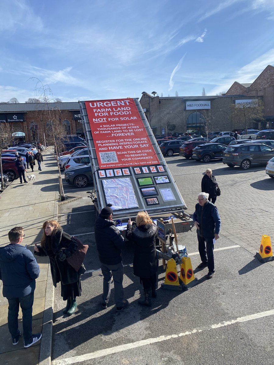 Raising awareness in Gainsborough today any groups want to use the panel let us know #farmlandforfood @saveoldmaltonc1 @stop_steeraway @solarcampaign1 @guardian @NFUtweets @