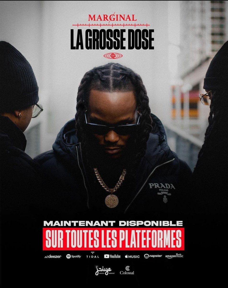KarliitoYolo's tweet photo. Le projet  "La Grosse Dose "  de Marginal est actuellement 
👉🏽 12 ème projet le plus écouté sur Deezer 🇫🇷
👉🏽 17ème sur Apple Music 
👉🏽 39 ème  sur  Itunes 
Grâce à son équipe Jaiye Music Group , l'artiste est écouté partout dans le monde entier 
Lien : https://t.co/DJ4Ne9i5Zu https://t.co/WfAwTBsE7y