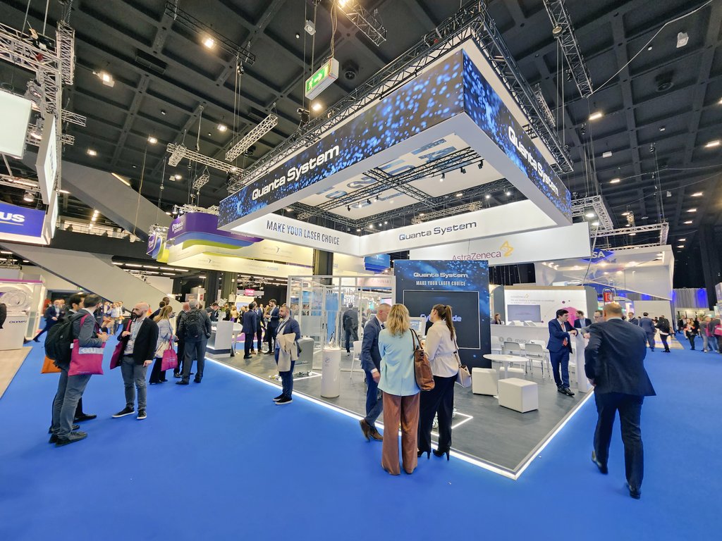 MedinovaTip's tweet photo. From first day yo #EAU23. We are waiting you in the great booth of @QuantaSystem with new technology lasers. https://t.co/tmC8mGXyk4