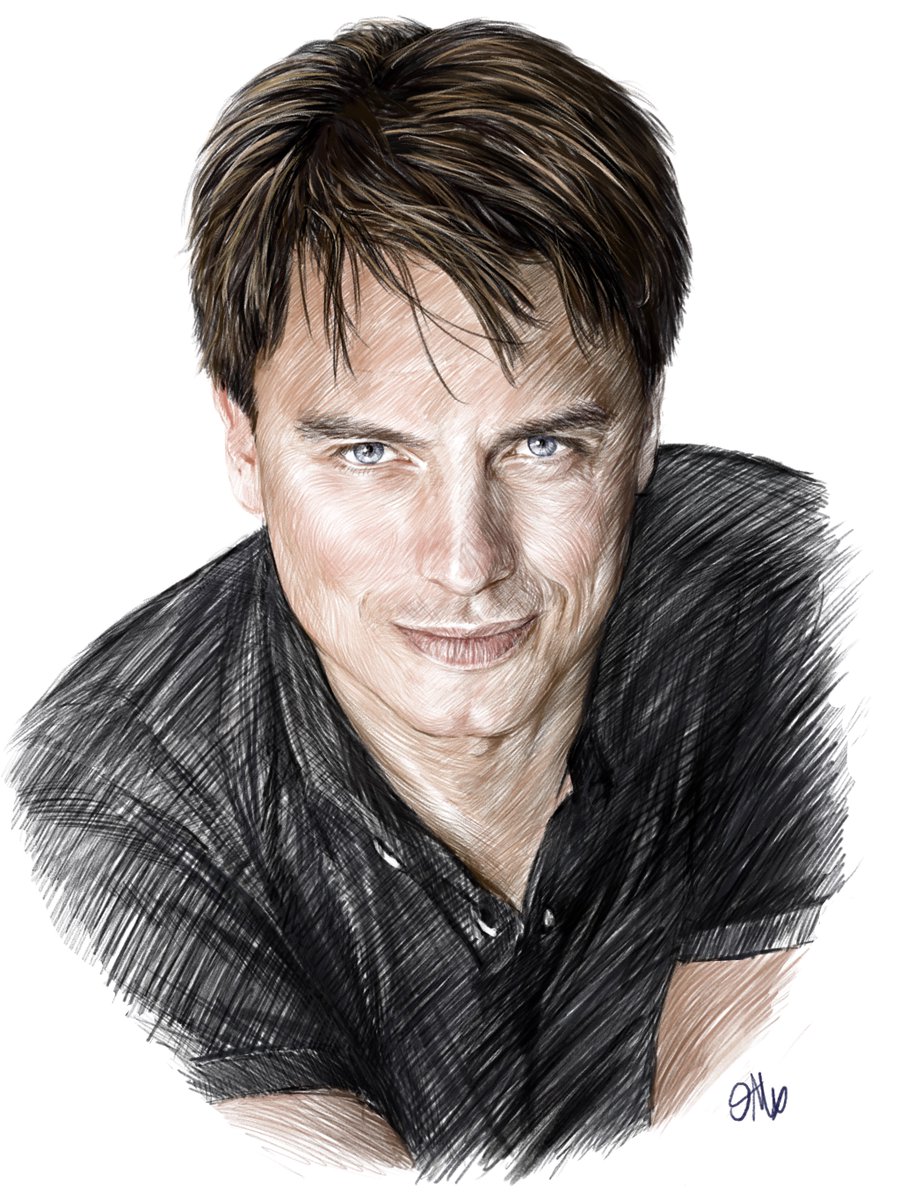 Sending massive birthday wishes to @JohnBarrowman today! Hoping you have a fantastic day and a bright & brilliant year ahead! X 💙 #johnbarrowman #portrait #ArtistOnTwitter