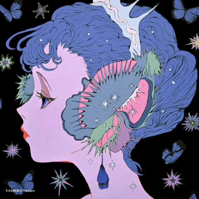 gouache on canvasキャンバスにアクリルガッシュ 