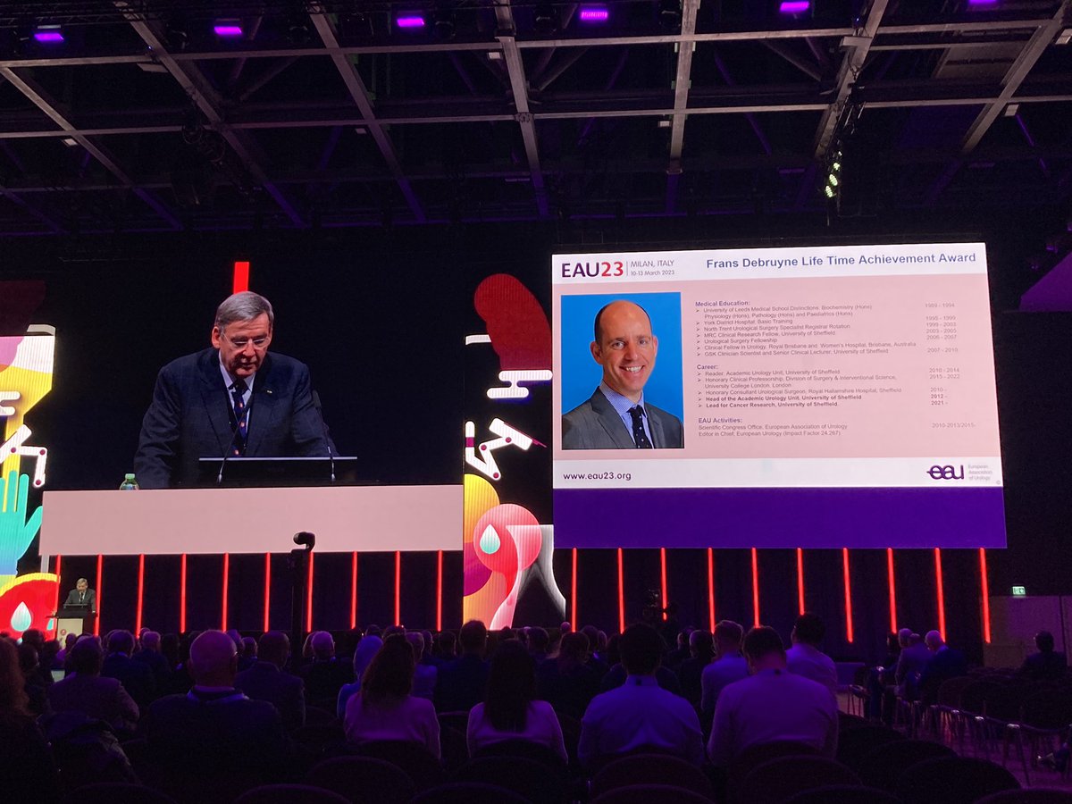TBBB Podcast (@tbbbpodcast) on Twitter photo Fantastic to see <a href="/JimCatto/">jim catto</a> receive the lifetime achievement award at #EAU2023! So deserved & so much more to come! @ShefUni_OncMet <a href="/sheffielduni/">The University of Sheffield</a> <a href="/STHUrology/">STH Urology</a> <a href="/Uroweb/">European Association of Urology (EAU)</a> <a href="/EUplatinum/">European Urology</a> Fantastic to see <a href="/JimCatto/">jim catto</a> receive the lifetime achievement award at #EAU2023! So deserved & so much more to come! @ShefUni_OncMet <a href="/sheffielduni/">The University of Sheffield</a> <a href="/STHUrology/">STH Urology</a> <a href="/Uroweb/">European Association of Urology (EAU)</a> <a href="/EUplatinum/">European Urology</a>