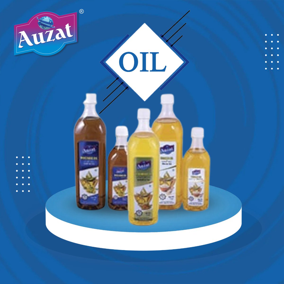 Auzat offers best cooking oil to prepare delicious food. 

#ZeelPackaging #auzat #oil #cookingoil #oilexports #export #foodexport #exporter #import #importexport #internationalbusiness #fooditems #freshproducts #indianproducts #dubai #uae #gujarat