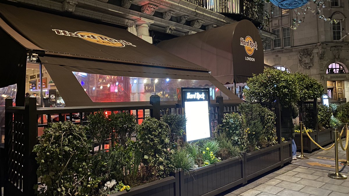 The original Hard Rock Cafe is located in Hyde Park, London. Founded in 1971, the chain now consists of 165 restaurants, 24 hotels, and 11 casinos. And is now owned by the Seminole Indian Tribe of Florida. Oh, and I ate there last night )