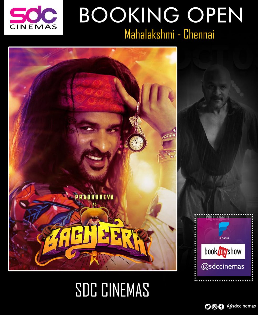 SdcCinemas's tweet photo. #bagheera Movie on our SDC network
#SDCCinemas #SDCDigitalCinemas
#sdcmahalaxmi #chennai #BookMyShow
#tamilcinema #indiancinema
#PrabhuDeva
SDC World Channel:https://t.co/vCPn5xD6Kq
SDC World Page:https://t.co/jbu0Kjfu86 https://t.co/TeNuc7EbrQ